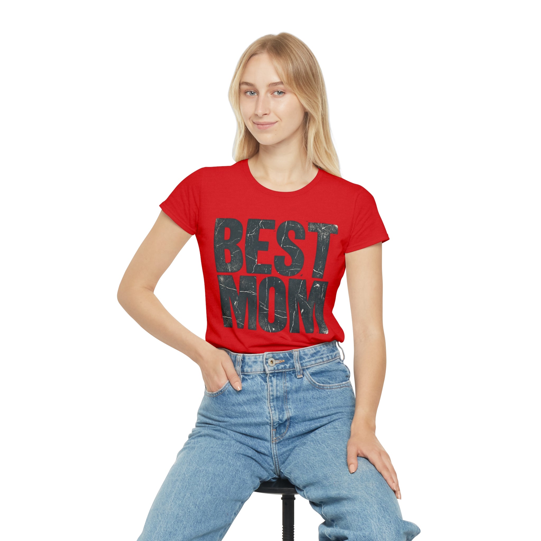 Best Mom T-Shirt — "BEST MOM" Graphic Tee for Mothers, Mother's Day Gift