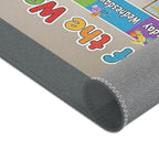 Days of the Week Kids Area Rug – Colorful Classroom/Learning Playroom Mat