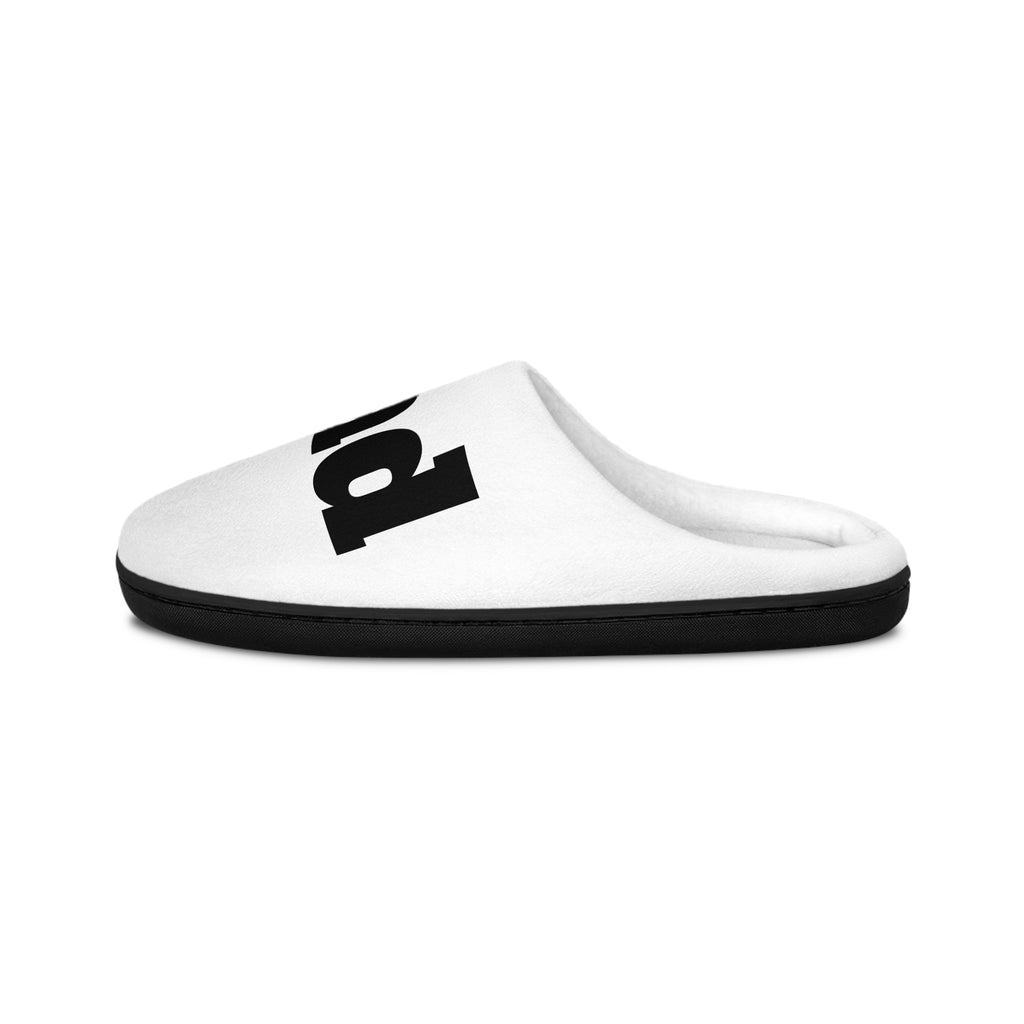 Best Dad Men's Indoor Slippers — Cozy Home Slip-Ons ("Best Dad" Text)