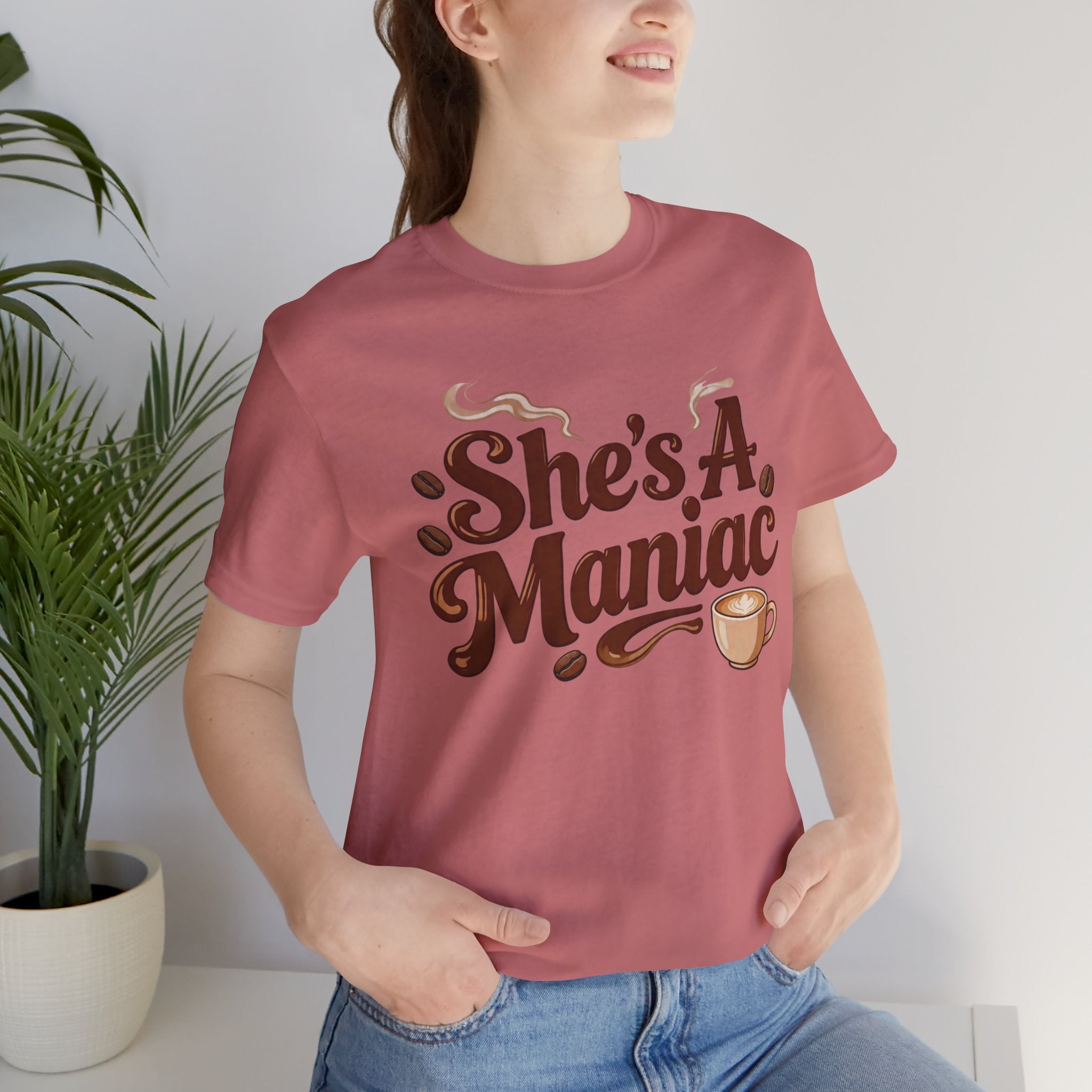 She's A Maniac Unisex Coffee Tee