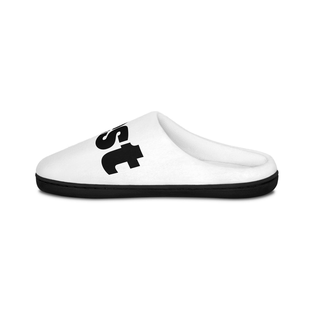 Best Dad Men's Indoor Slippers — Cozy Home Slip-Ons ("Best Dad" Text)