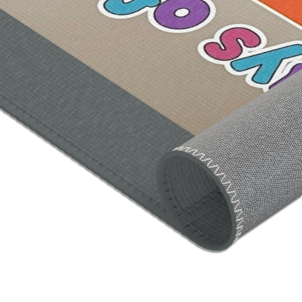 Days of the Week Kids Area Rug – Colorful Classroom/Learning Playroom Mat