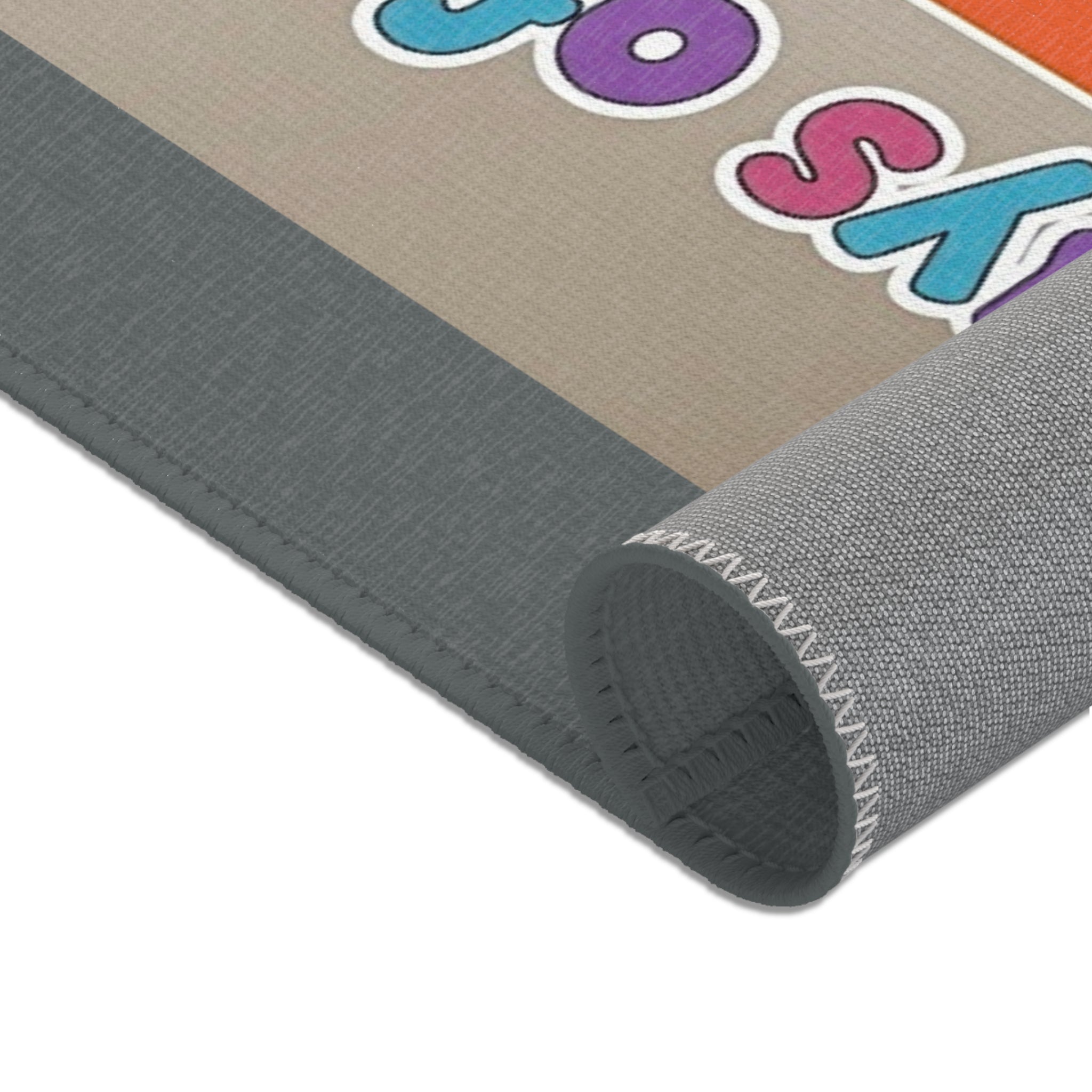 Days of the Week Kids Area Rug – Colorful Classroom/Learning Playroom Mat