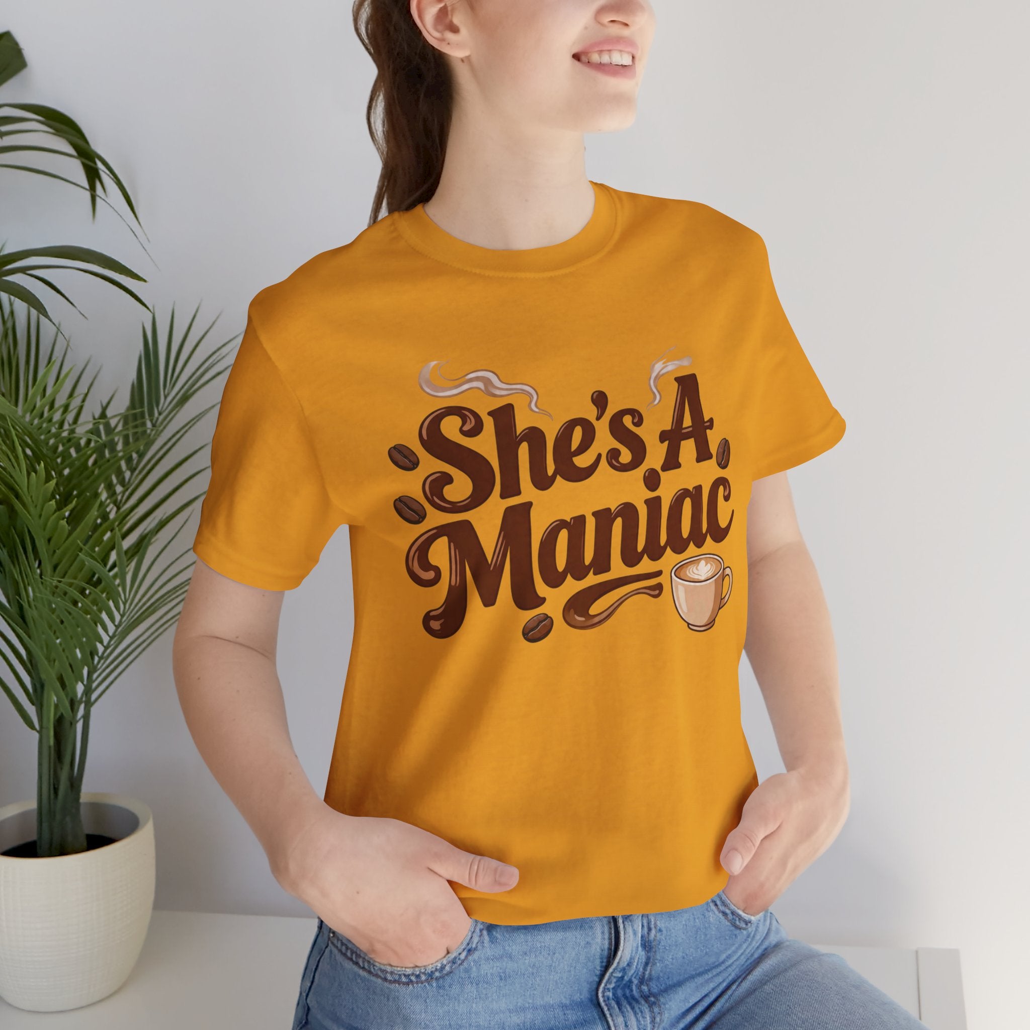 She's A Maniac Unisex Coffee Tee