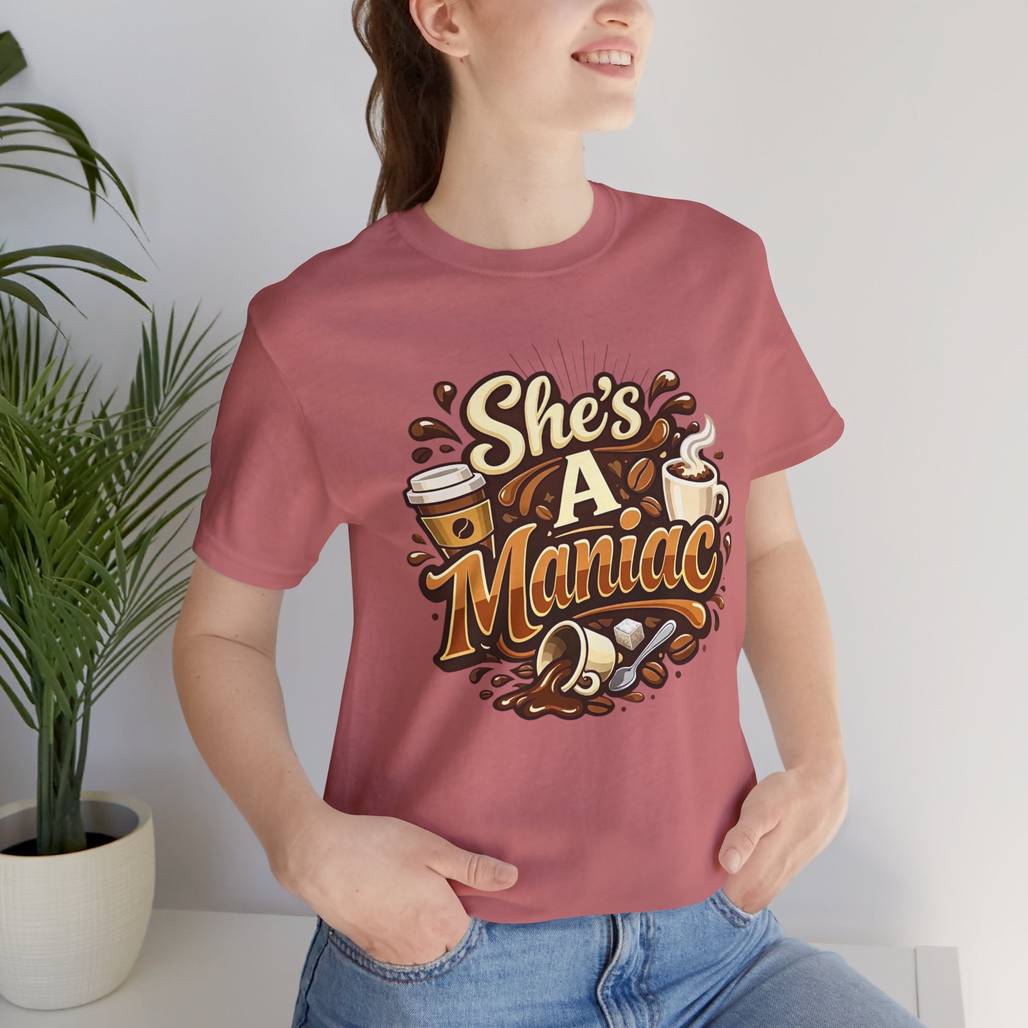 She's A Maniac Unisex Coffee Tee