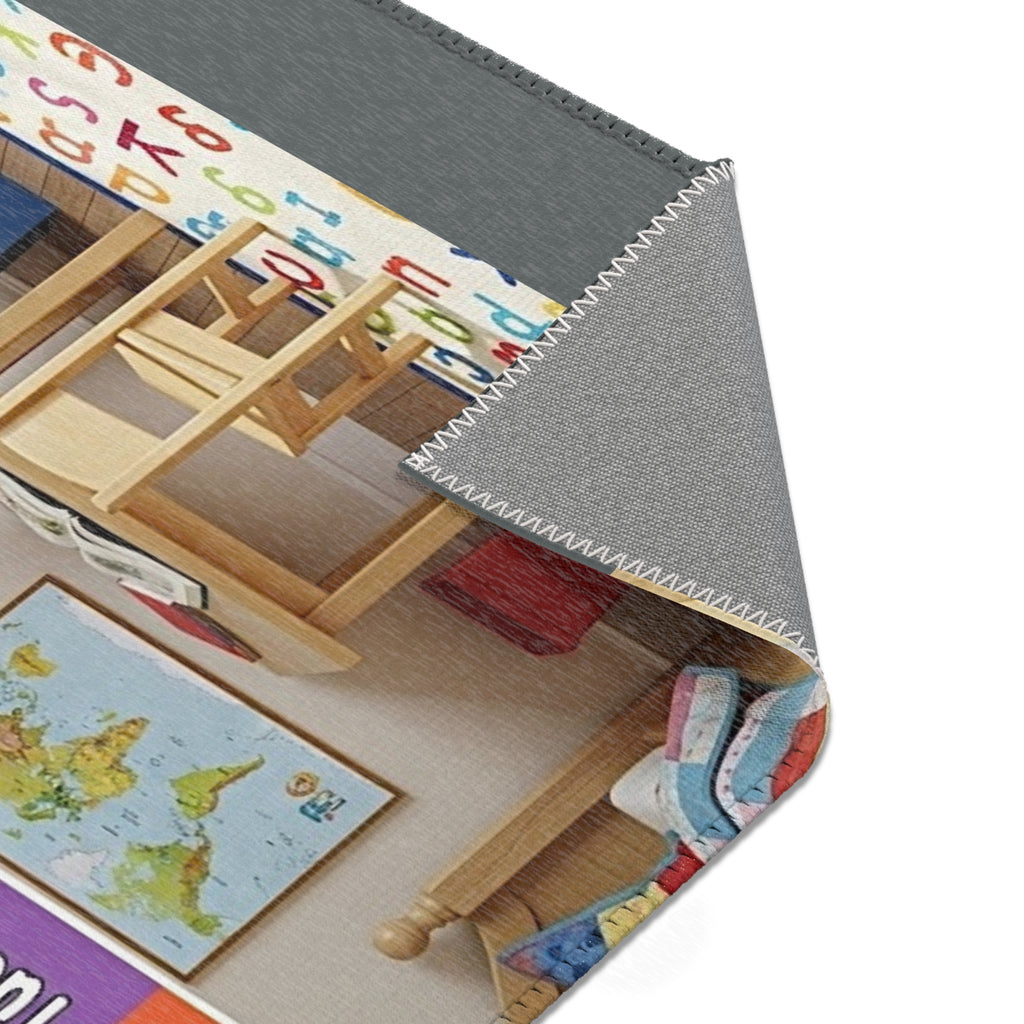 Days of the Week Kids Area Rug – Colorful Classroom/Learning Playroom Mat