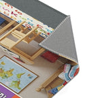 Days of the Week Kids Area Rug – Colorful Classroom/Learning Playroom Mat
