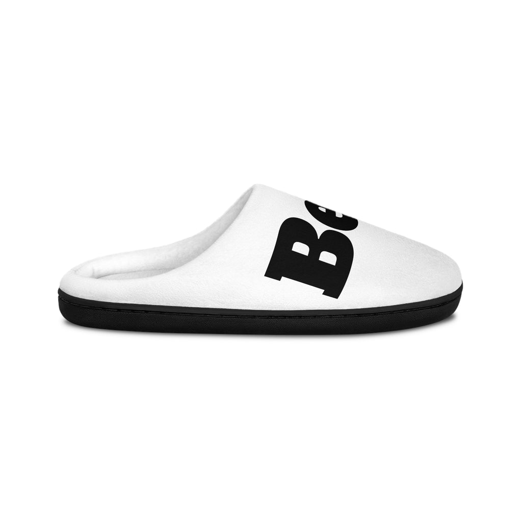 Best Dad Men's Indoor Slippers — Cozy Home Slip-Ons ("Best Dad" Text)