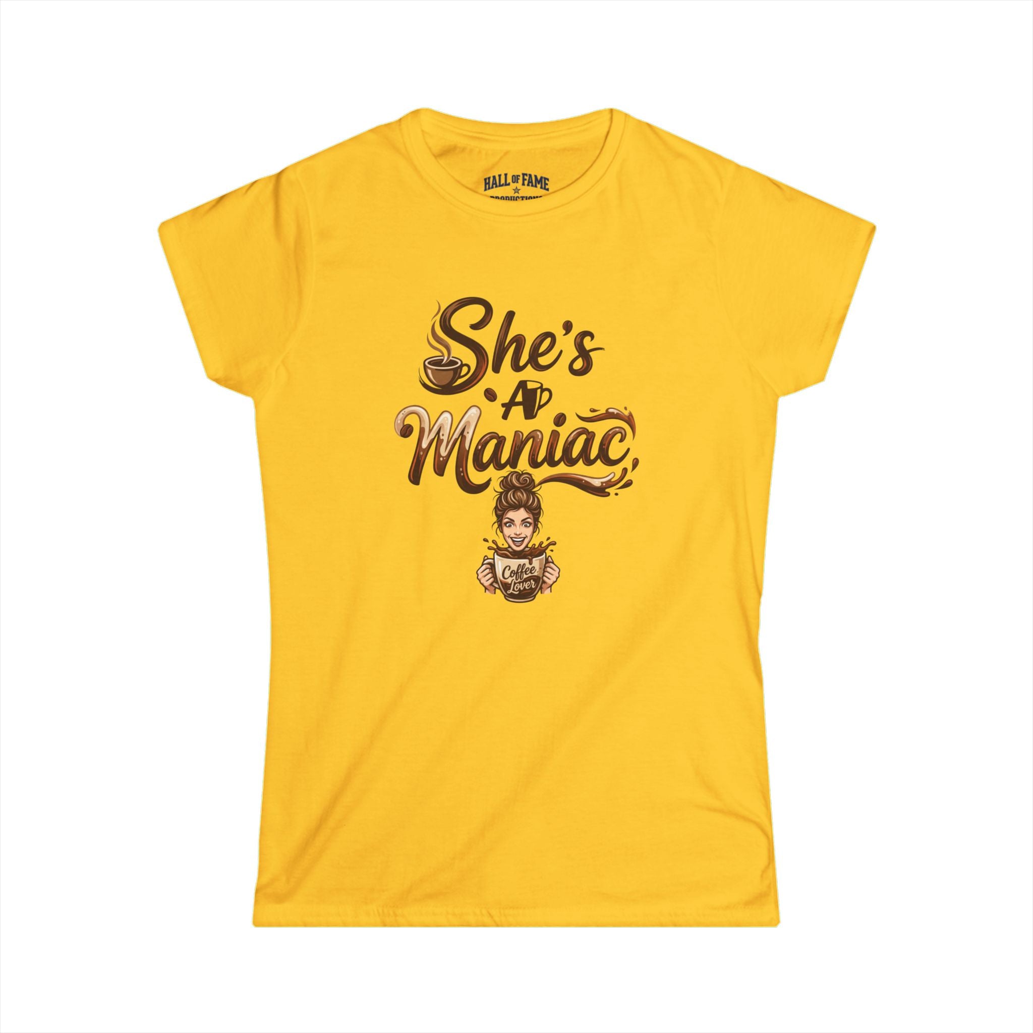 She's A Maniac Women's Coffee Tee